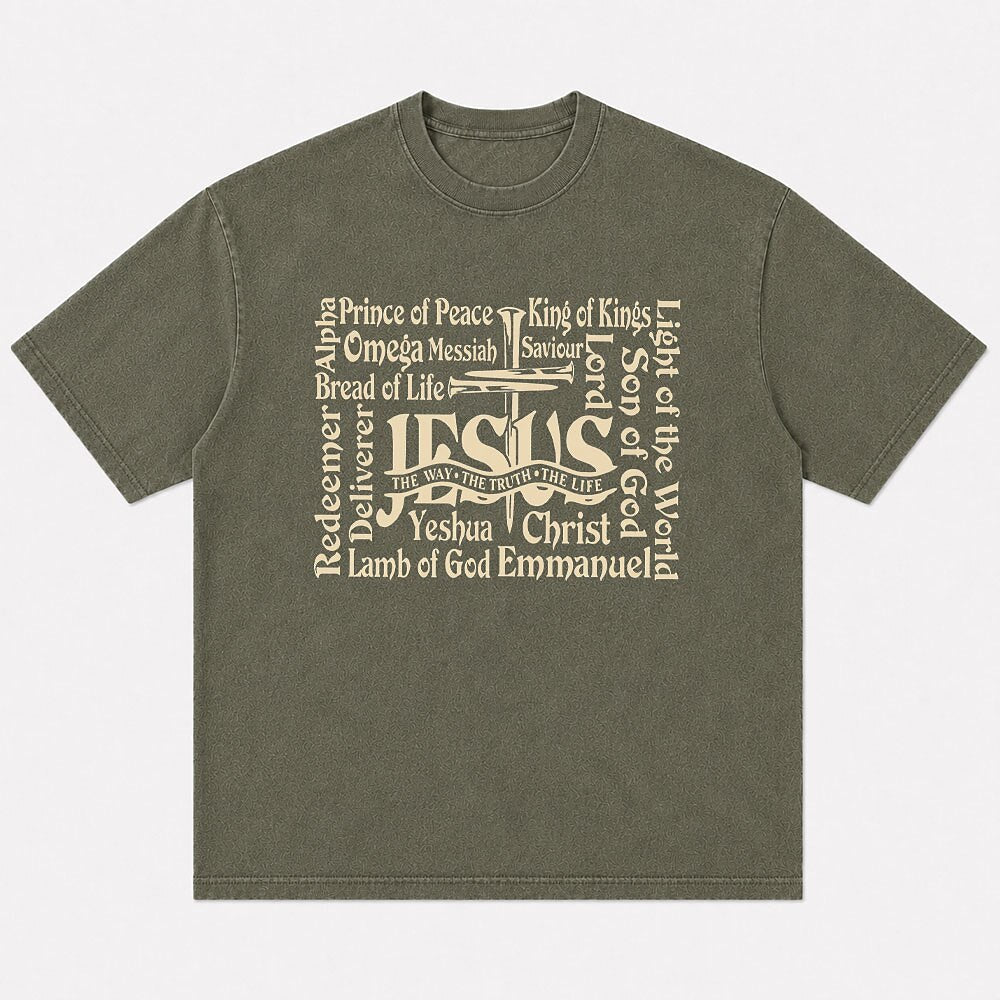 Names of Jesus Christ The Way The Truth The Life Christian T-Shirt - product image 5