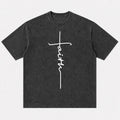 Faith Cross Minimalist Jesus Christian T-Shirt - product image 4