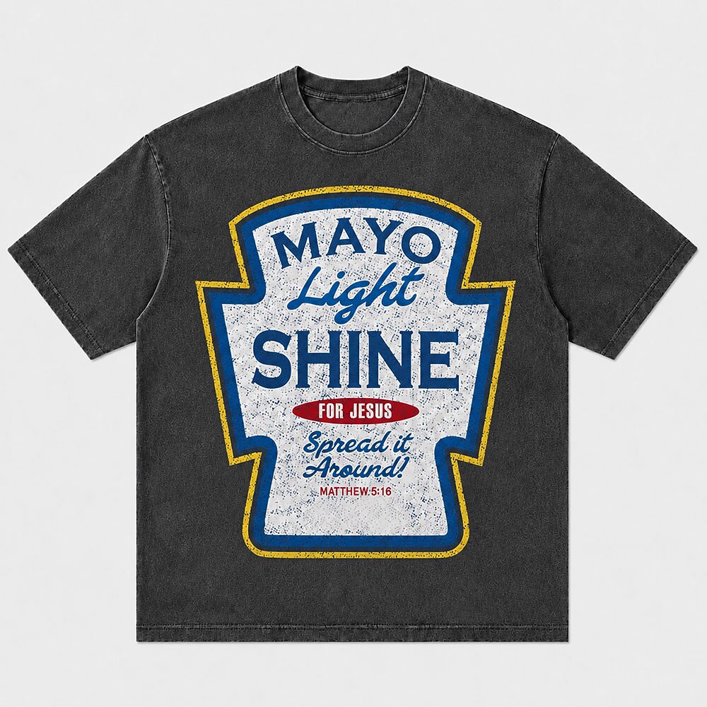 Mayo Light Shine for Jesus Spread It Around Matthew 5:16 Christian T-Shirt - product image 4