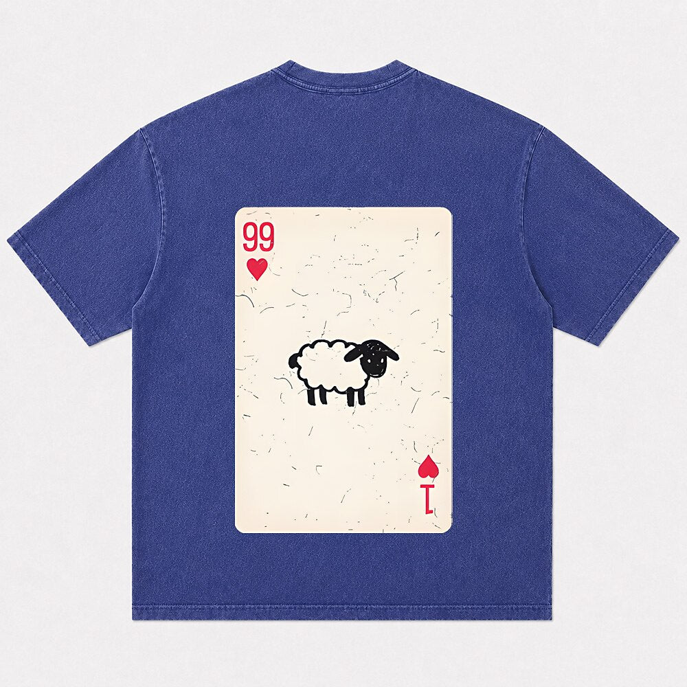 99 and one lost sheep playing card Christian T-shirt