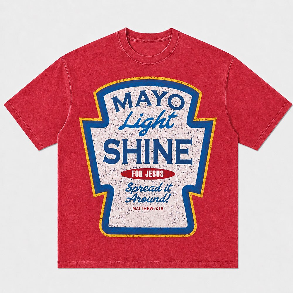 Mayo Light Shine for Jesus Spread It Around Matthew 5:16 Christian T-Shirt - product image 6