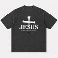 Faith Jesus The Way The Truth The Life Quote with Cross Nails Christian T-Shirt - product image 5