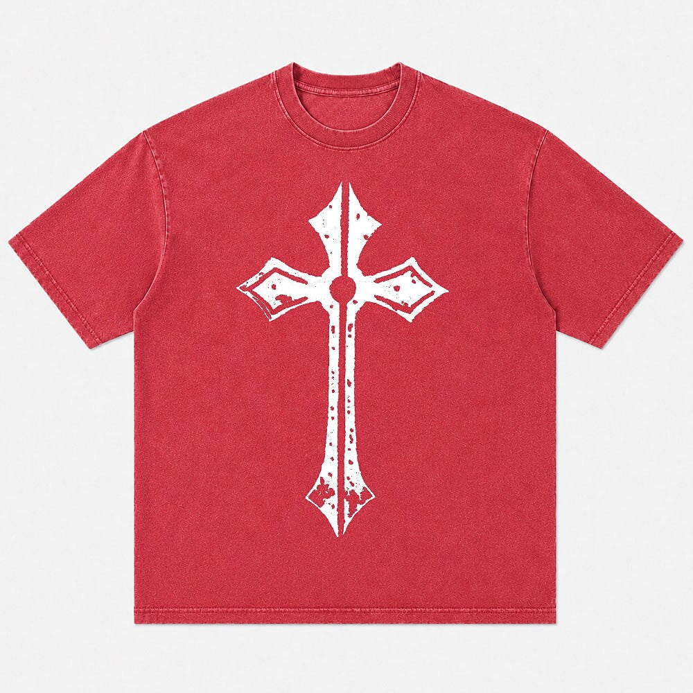Gothic Cross Vintage Faith Christian T-Shirt - product image 3