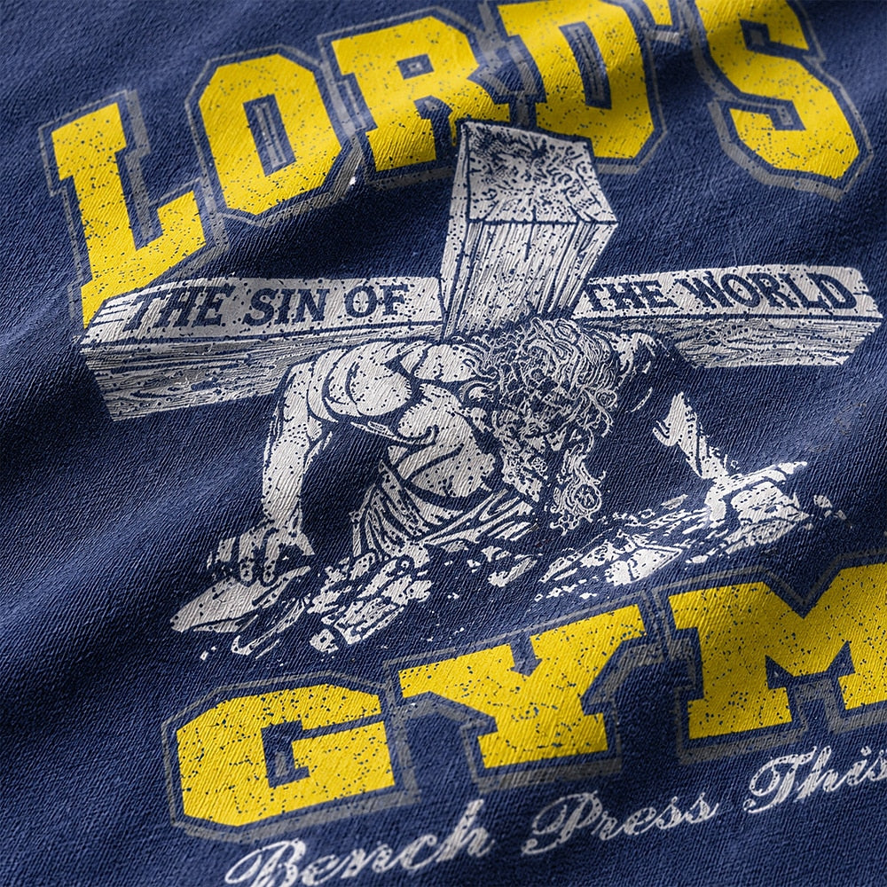 Lord's Gym Bench Press This cotton T-shirt, additional product detail view
