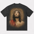 Jesus Crown of Thorns Portrait Christian T-Shirt - product image 5