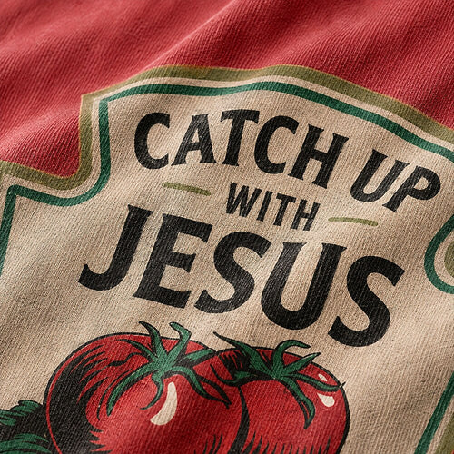 Catch Up with Jesus Psalm 37:4 T-Shirt - Black product image