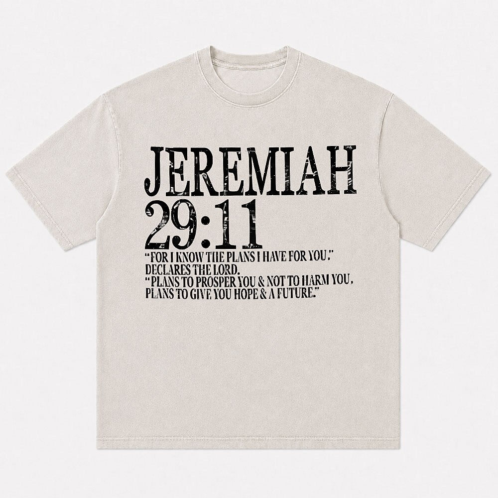Jeremiah 29:11 Plans For You Hope And A Future Bible Verse Christian Faith Inspirational Message Christian T-Shirt - product image 6