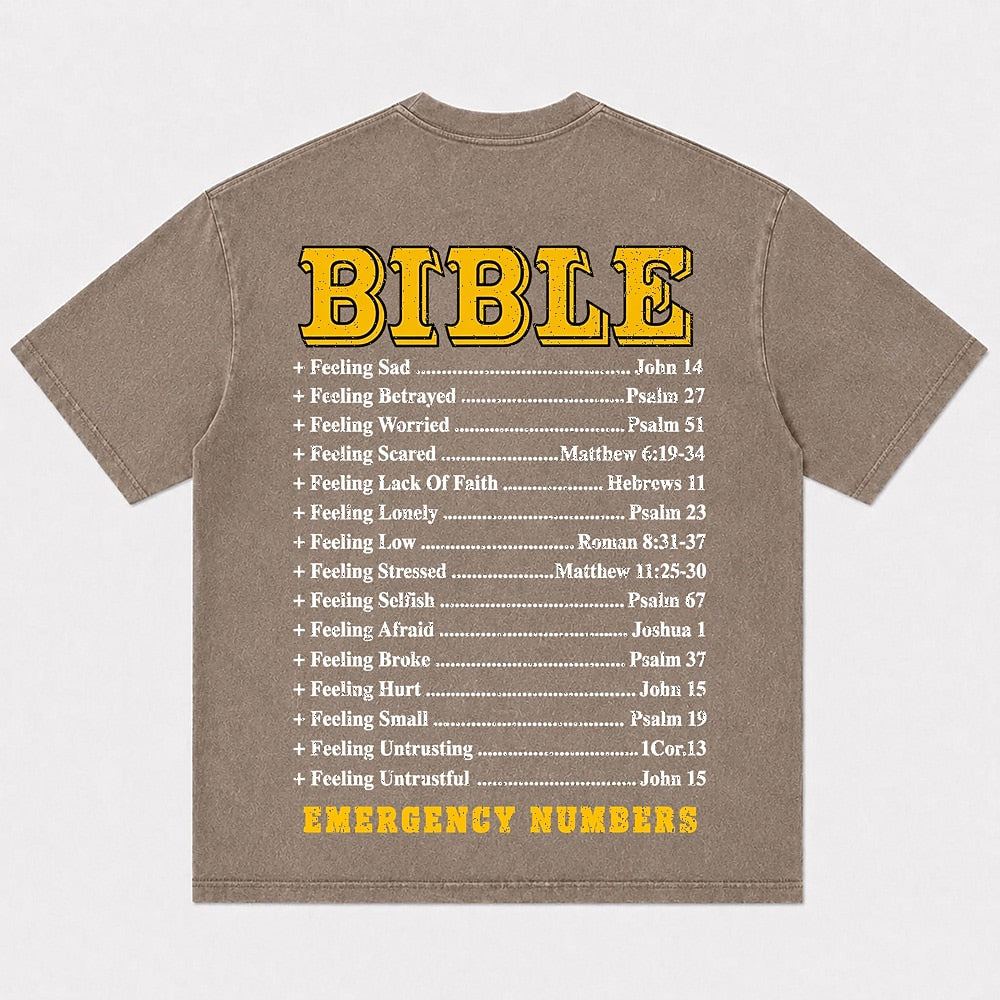 Christian shirt: Bible verses for every feeling - lion way maker miracle worker - T-Shirt