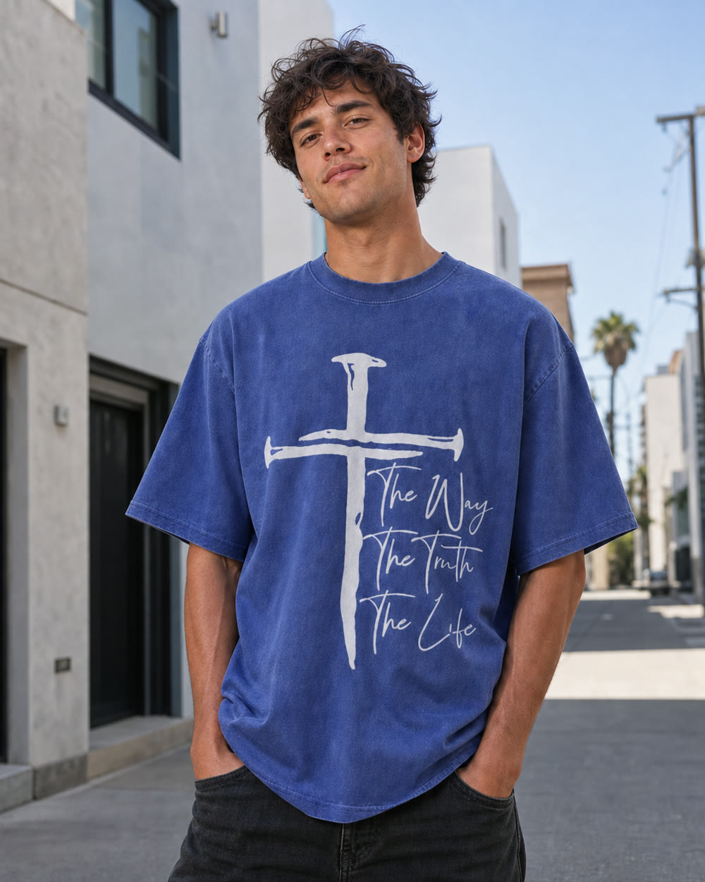 Camisetas lavadas inspiradas en la fe